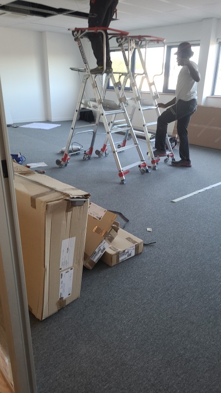 Nettoyage après travaux de bureaux professionnels à Rouen 76