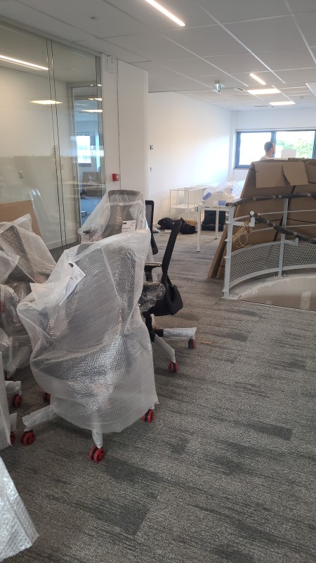 Nettoyage après travaux de bureaux professionnels à Rouen 76