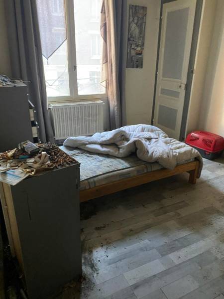 Nettoyage et débarras partiel d'un appartement en milieu occupé en Normandie