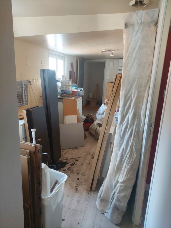 Vidage d'un appartement à Montivillers, près de Le Havre (76)